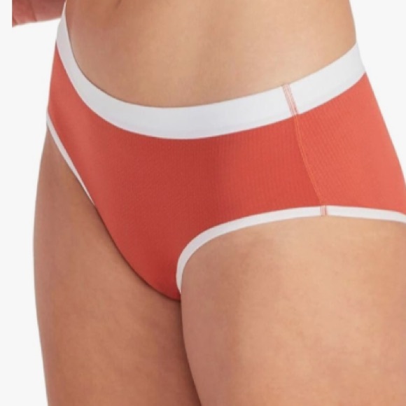 ExOfficio Women's Give-N-Go 2.0 Sport Hipster Panty, Retro Red/White, Large, NWT - Picture 1 of 7